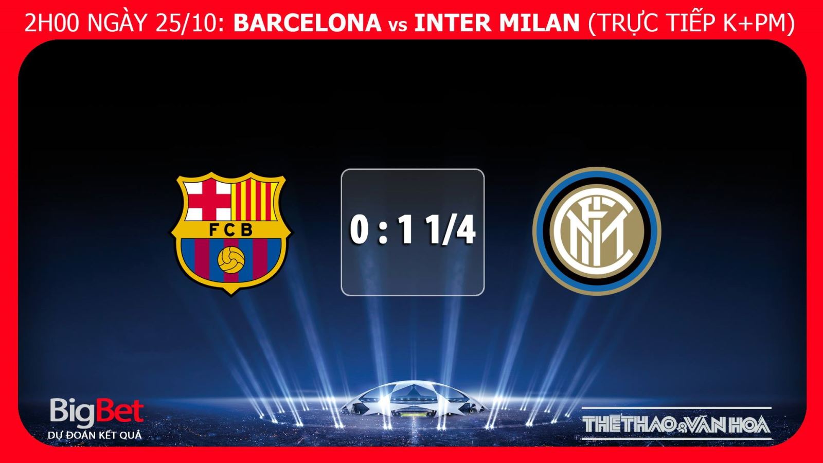 Nhận định bóng đá Barcelona vs Inter Milan (02h00 ngày 25/10)