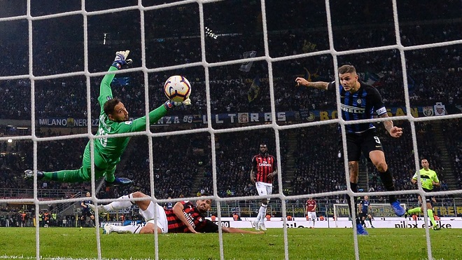 Video Inter Milan 1-0 AC Milan: Icardi trừng phạt Donnarumma vào phút cuối