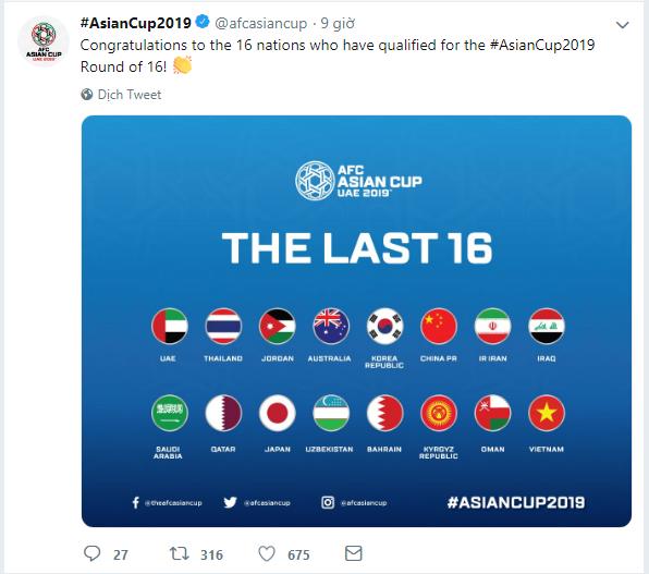 Lịch thi đấu Asian Cup 2019 24h, lịch thi đấu Asian Cup 2019, bảng xếp hạng Asian Cup, lich thi dau bong da 24h hom nay, vòng 1/8, 16 đội, VTV6, VTV5, truc tiep bong da