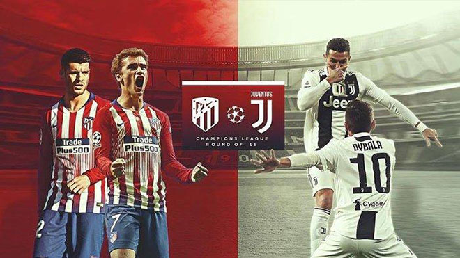 Xem TRỰC TIẾP Atletico Madrid vs Juventus (03h00, 21/02) ở đâu?