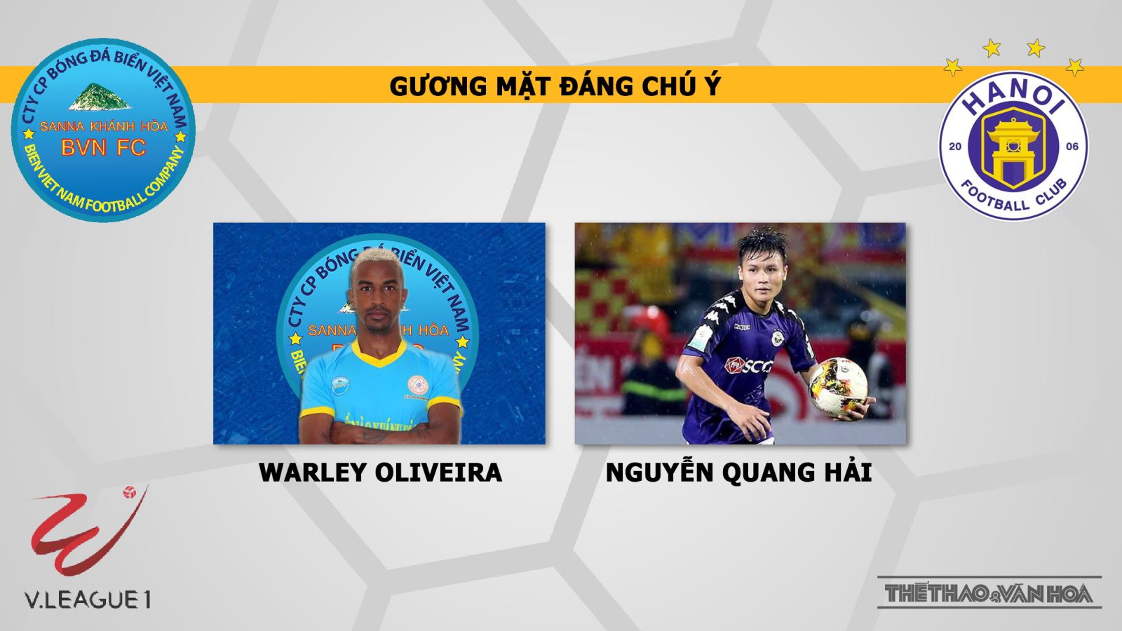 Khánh Hòa vs Hà Nội: Nhận định và trực tiếp bóng đá VTV6 (19h00, 12/4). Lịch thi đấu V League 2019