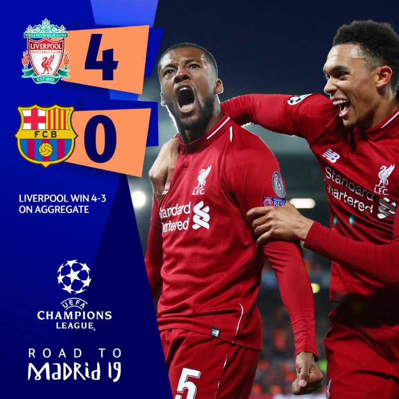 Liverpool, Barca, kết quả Liverpool vs Barca, video Liverpool Barca, Liverpool 4-0 Barca, video Liverpool, Liverpool ngược dòng, kết quả bóng đá, kết quả c1, bán kết c1