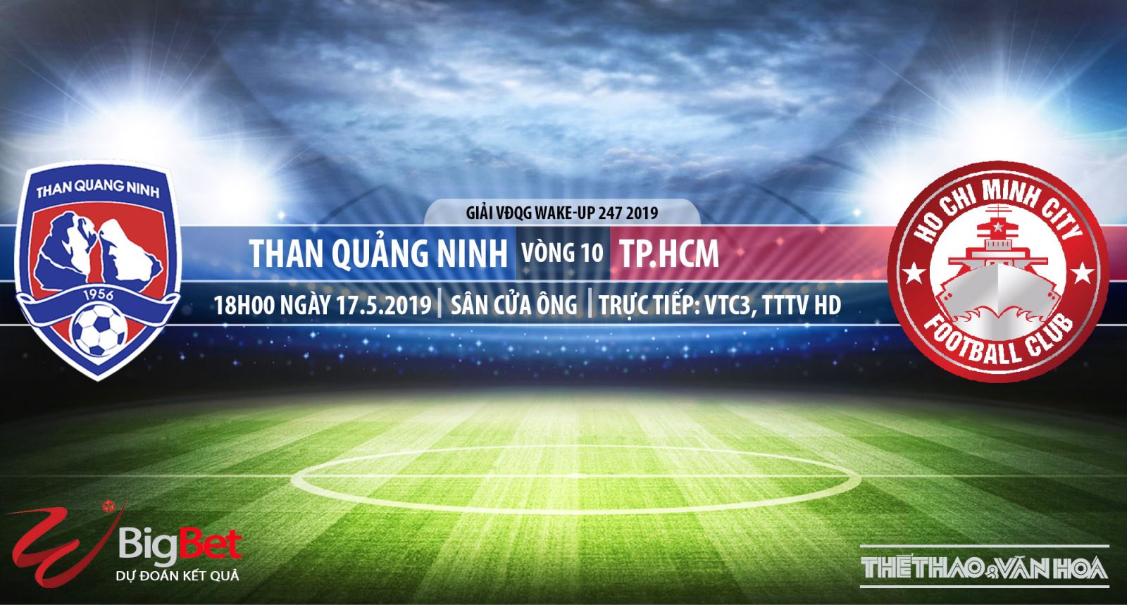Quảng Ninh vs TPHCM: Trực tiếp bóng đá và nhận định (18h ngày 17/5), V League 2019