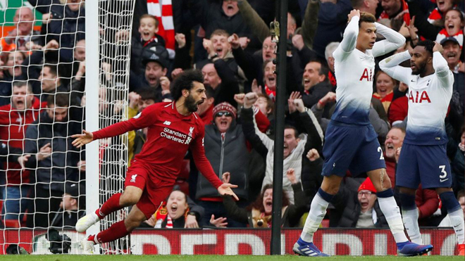ĐIỂM NHẤN Liverpool 2-1 Tottenham: Cuộc đua vô địch đầy kịch tính. Salah vẫn là vận may