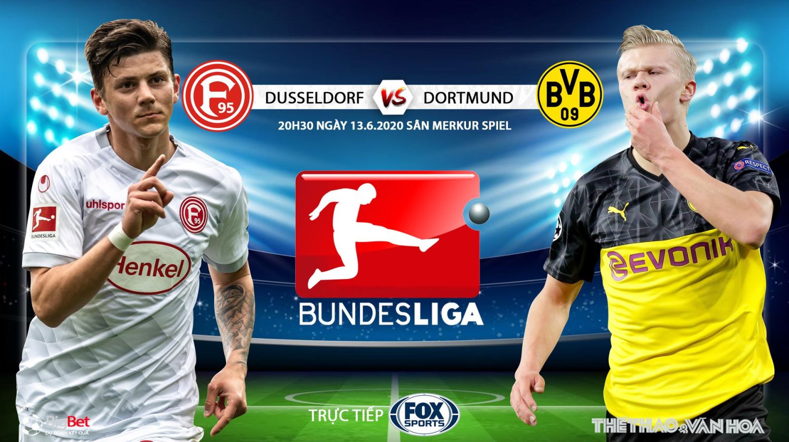 Soi kèo nhà cái Dusseldorf vs Dortmund. Trực tiếp bóng đá vòng 31 Bundesliga. FOX Sports 