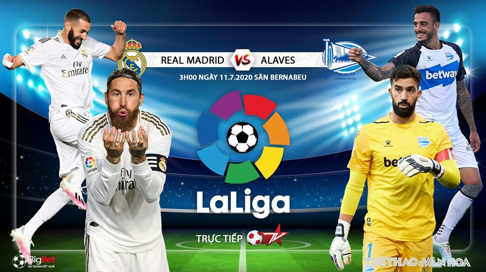 Nhận định bóng đá bóng đá Real Madrid vs Alaves. Trực tiếp bóng đá Vòng 35 La Liga. BĐTV