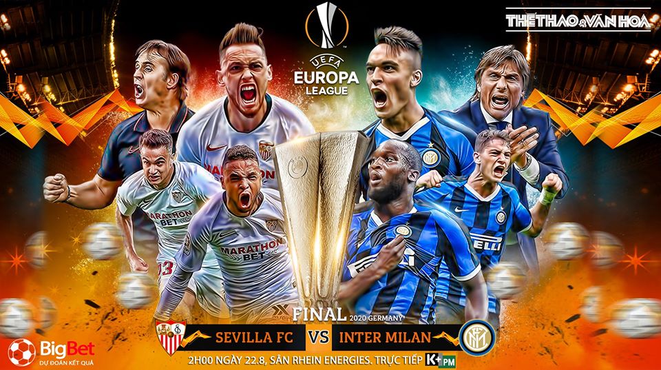 Nhận định bóng đá nhà cái Sevilla vs Inter Milan. Chung kết cúp C2 châu Âu. Trực tiếp K+PM 