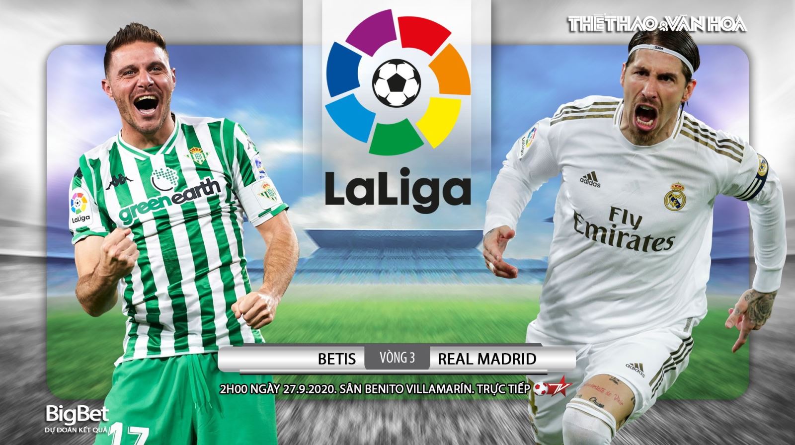 Nhận định bóng đá nhà cái Betis vs Real Madrid. Vòng 3 La Liga. Trực tiếp BĐTV 