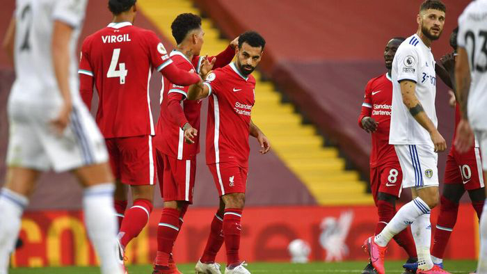 Liverpool 4-3 Leeds: Salah lập hat-trick sau màn rượt đuổi hấp dẫn
