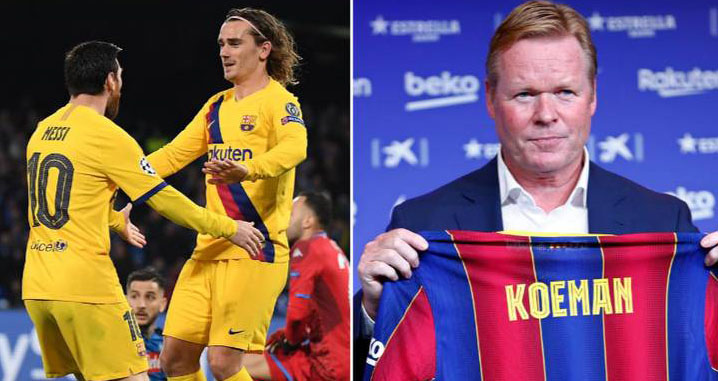 bóng đá, bong da, barcelona, barca, ronald koeman, koeman, antoine griezmann, griezmann, bóng dá hôm nay