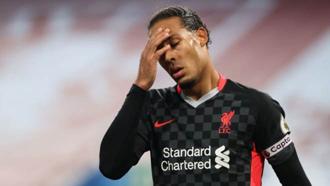 Van Dijk đang trở thành vấn đề của Liverpool