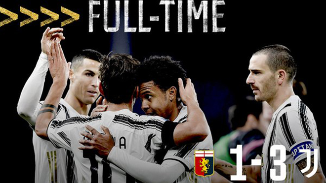 Genoa 1-3 Juventus: Ronaldo và Dybala nổ súng, Juve thu hẹp khoảng cách với Milan
