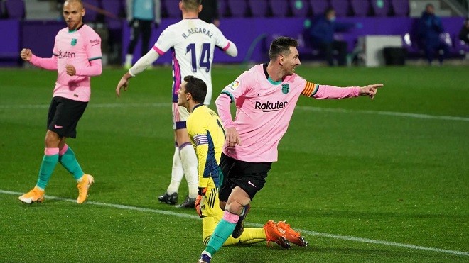 Real Valladolid 0-3 Barcelona: Messi phá kỷ lục tồn tại 46 năm của Pele