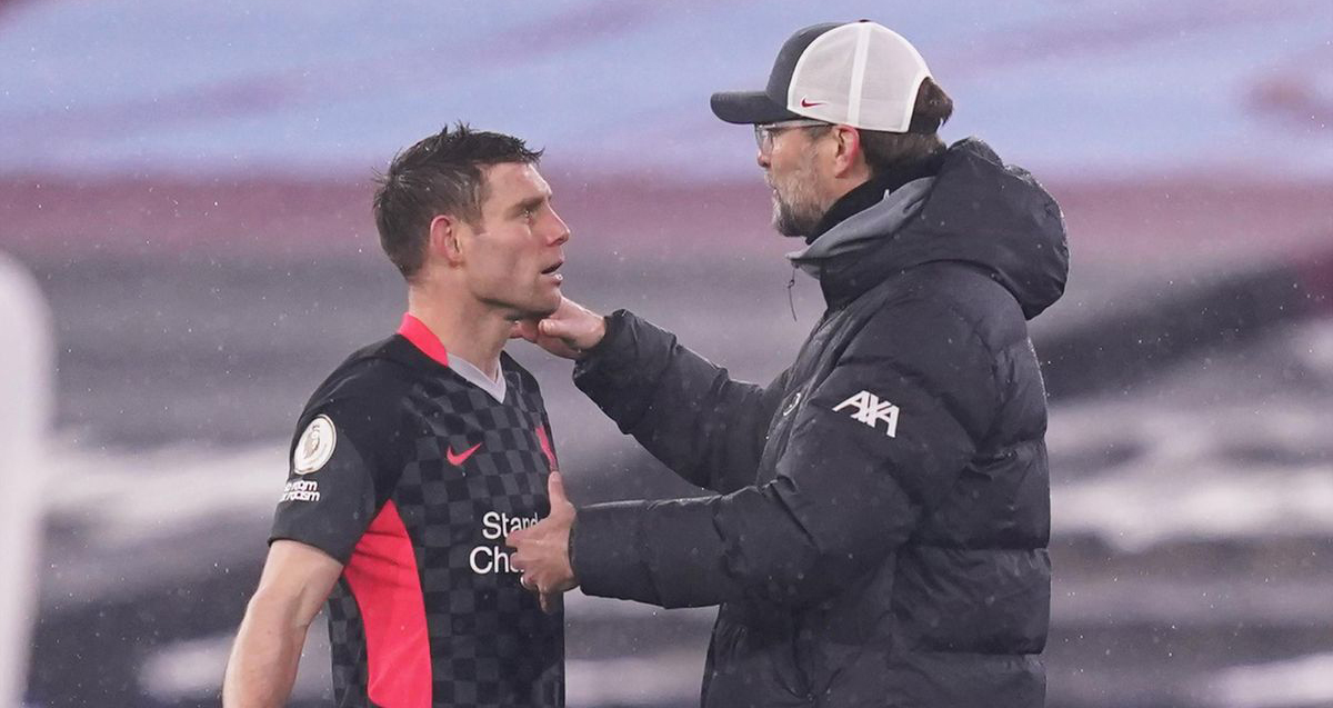 bóng đá, Liverpool, MU, Man City, West Ham, James Milner, Klopp, Juergen Klopp, ngoại hạng anh