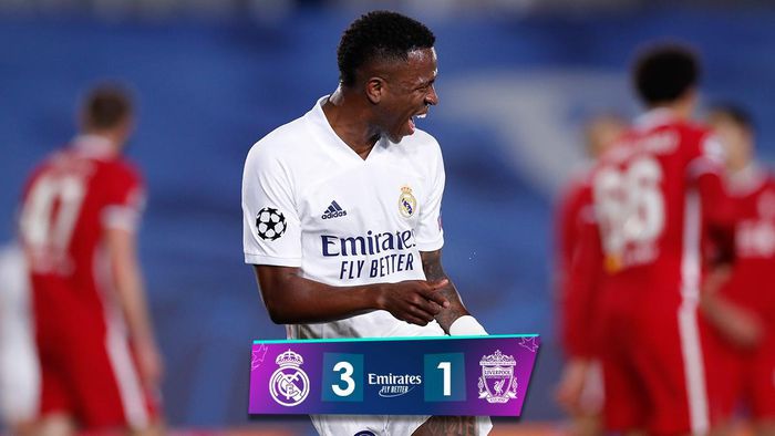 Real Madrid 3-1 Liverpool, Vinicius, Kết quả bóng đá, Kết quả tứ kết Cúp C1 châu Âu, tứ kết Cúp C1 châu Âu, kết quả Real Madrid vs Liverpool, Cúp C1, Alexander-Arnold