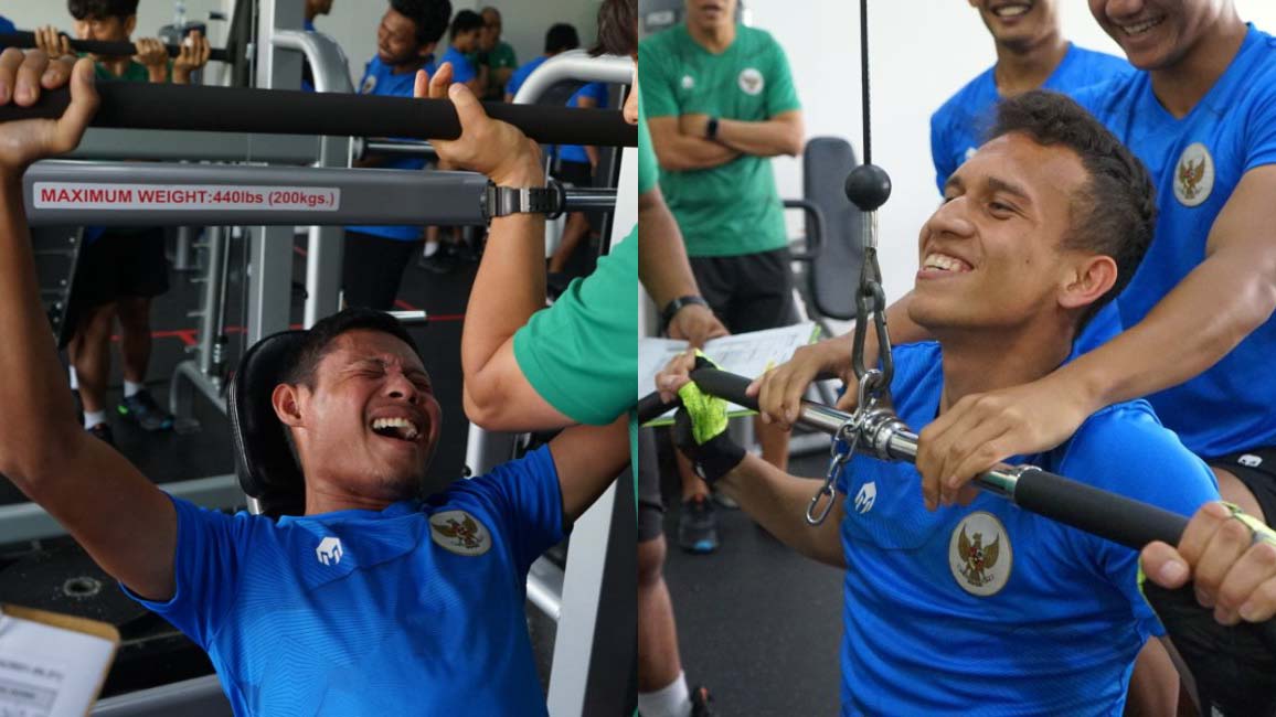 Cầu thủ Indonesia đẩy tạ 90kg, quyết 'phục thù' tuyển Việt Nam