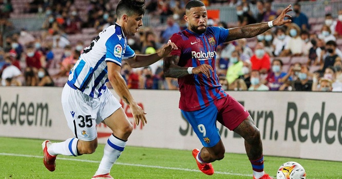 Kết quả bóng đá, Barcelona vs Sociedad, kết quả Barcelona vs Sociedad, kết quả vòng 1 La Liga, video Barcelona Sociedad, Kết quả La Liga, BXH La Liga, Braithwaite, Messi