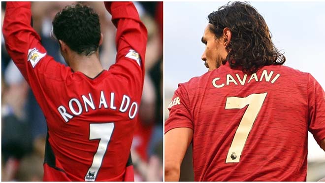 MU: Ronaldo và Cavani cùng mang áo số 7 trong danh sách đăng ký