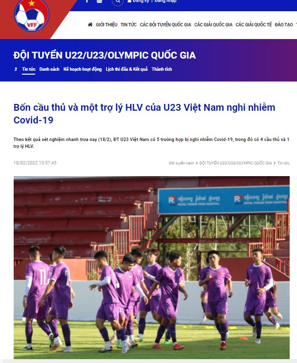 U23 Việt Nam, U23 Việt Nam vs U23 Singapore, Covid-19, cầu thủ U23 Việt Nam nhiễm Covid-19, Lịch thi đấu U23 Đông Nam Á, VTV6, trực tiếp U23 Việt Nam vs U23 Singapore