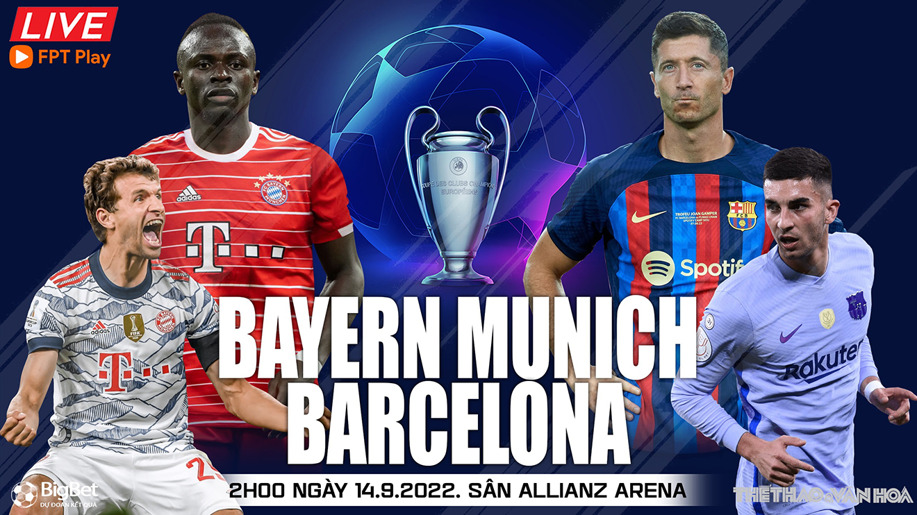 Soi kèo nhà cái Bayern Munich vs Barcelona. Nhận định, dự đoán bóng đá cúp C1 (02h00, 14/9)