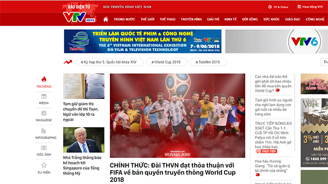 CHÍNH THỨC: VTV thông báo đã có bản quyền World Cup 2018