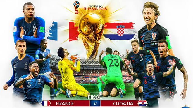 VTV6, trực tiếp bóng đá, trực tiếp chung kết World Cup 2018, trực tiếp Pháp vs Croatia, kèo Pháp vs Croatia, nhận định bóng đá Pháp Croatia, dự đoán bóng đá, bế mạc World Cup 2018