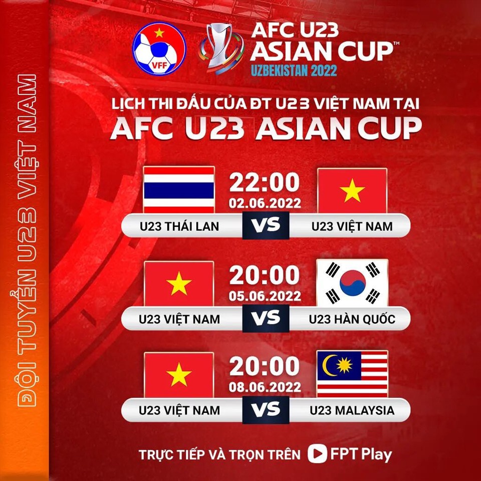 Danh sách các đội lọt vào tứ kết U23 châu Á 2022, Lịch thi đấu bóng đá U23 châu Á 2022 vòng tứ kết, Lịch thi đấu bóng đá U23 châu Á hôm nay, U23 Việt Nam