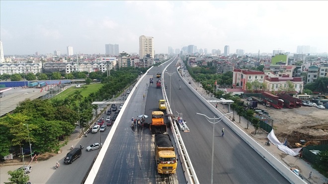 Thông xe, Cầu cạn Mai Dịch Nam Thăng Long, Giải phóng Thủ đô, Hà Nội