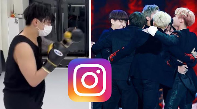 Video boxing bắt mắt của Jungkook khiến BTS xúm lại 'tám' trên Instagram