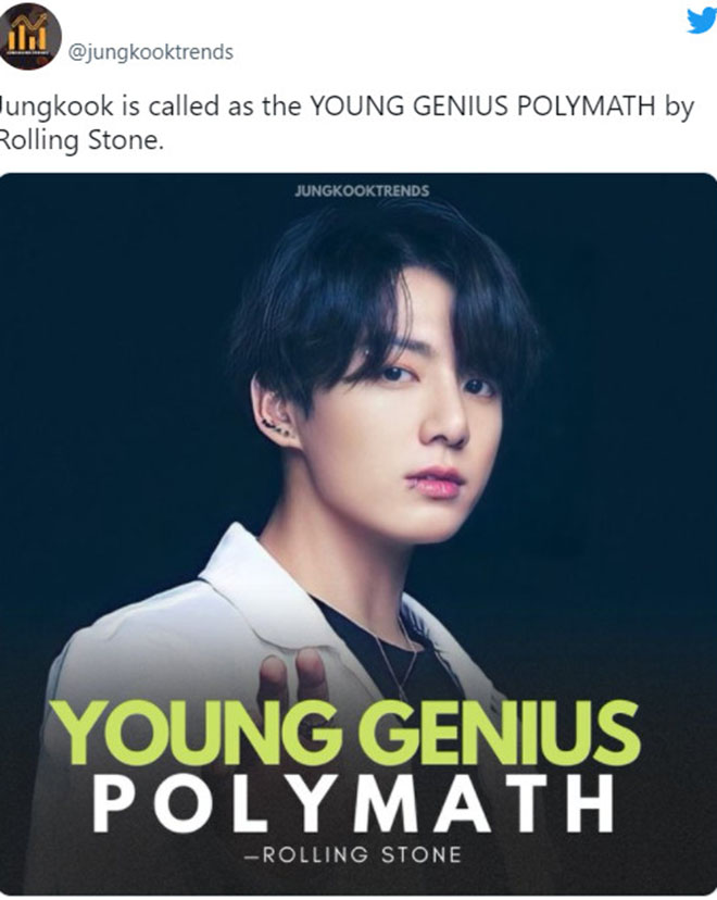 BTS, Jungkook, Jungkook là Young Genius Polymath, V BTS, Suga, Jimin, J-Hope