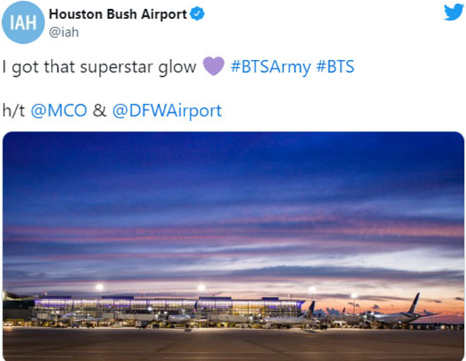 BTS, Sân bay quốc tế liên tục tweet về BTS, Suga, Jungkook, Jin, MV That That, Tin bts