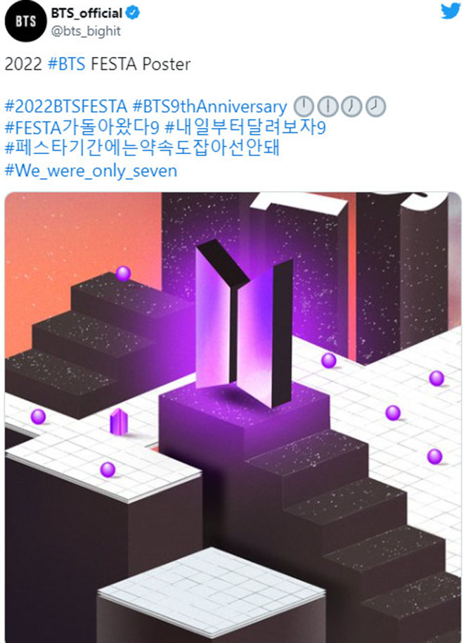 BTS, BTS công bố nội dung Festa 2022, Jungkook, V BTS, Jimin, J-Hope, Tin bts