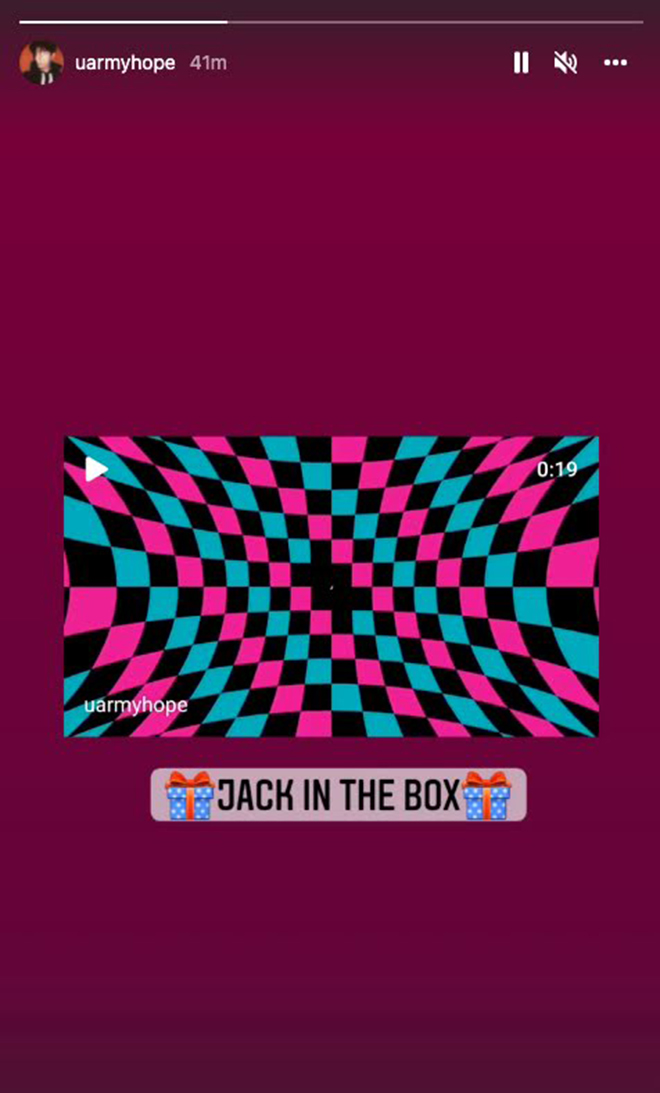 BTS, J-Hope, J-Hope tung teaser ngắn cho album solo, Jack In The Box, Tin bts