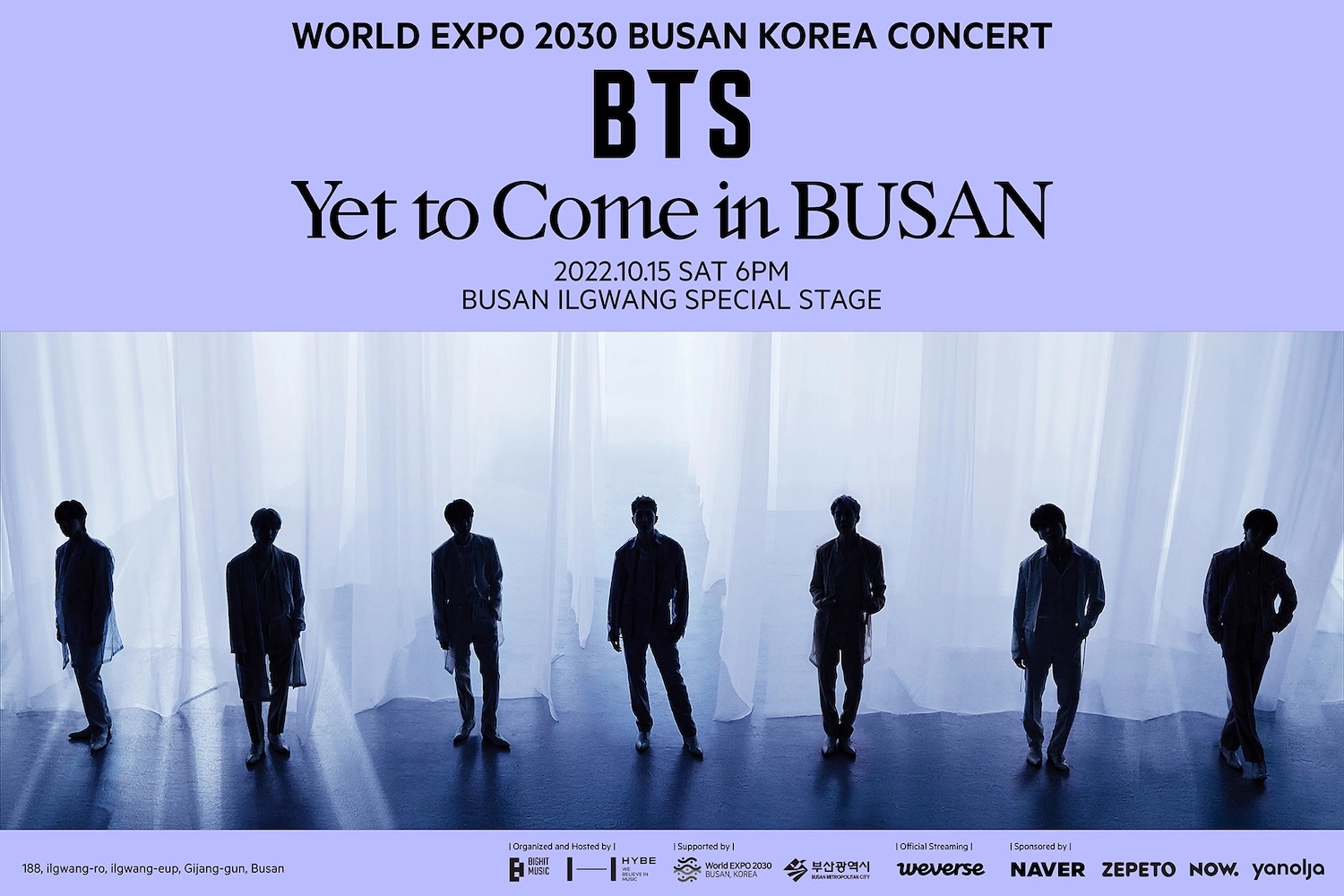 BTS, Hòa nhạc của BTS ở Busan, WORLD EXPO 2030, V BTS, Jimin, Jungkook, Tin bts