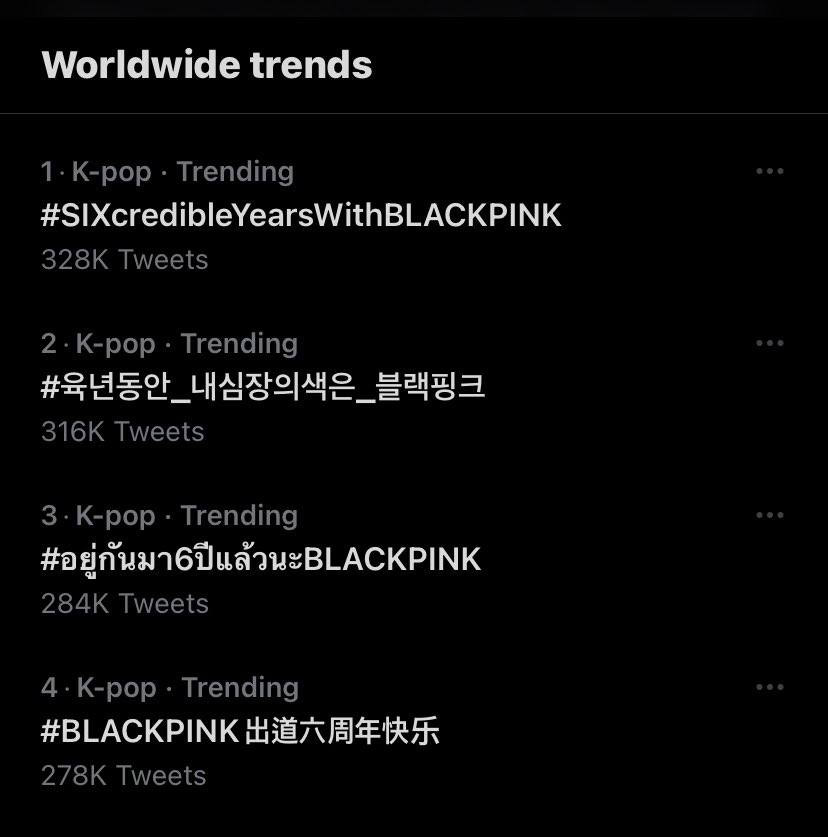 Blackpink, Blackpink trending toàn cầu, Blackpink nhắn nhủ fan, Blackpink 6 năm