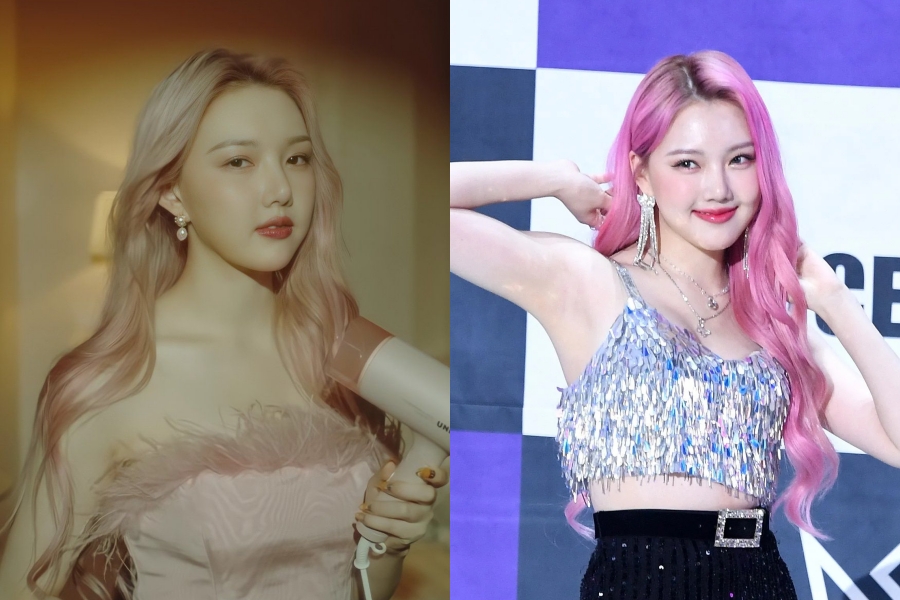 Blackpink, Twice, Tóc hồng đẹp chất của nữ thần K-pop, Sakura, LE SSERAFIM
