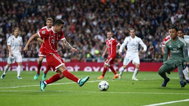 Fan Bayern Munich chỉ trích thậm tệ James dù phá lưới Real Madrid