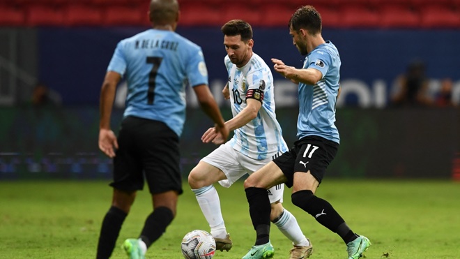 Argentina 1-0 Uruguay, ket qua bong da, Messi, kết quả Copa America 2021, ket qua Argentina dau voi uruguay, bảng xếp hạng copa America 2021, lịch thi đấu Copa America