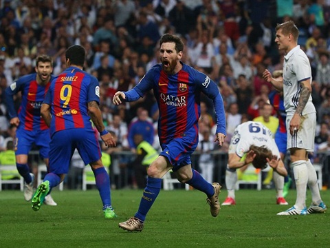 Messi rực sáng, Barca thắng Real 3-2 ở Bernabeu