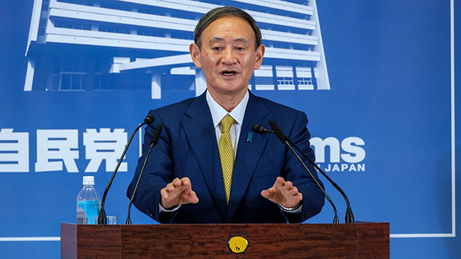 Ông Yoshihide Suga chính thức được bầu làm Thủ tướng ở Nhật Bản