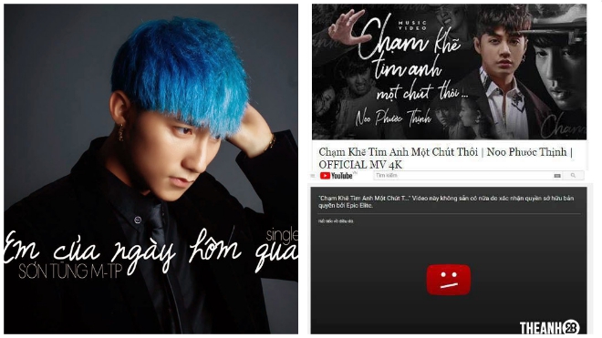 Không chỉ Noo Phước Thịnh, Sơn Tùng cũng từng bị gỡ MV triệu view khỏi Youtube