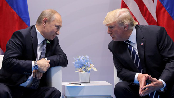 Ngoại trưởng Nga-Mỹ điện đàm chuẩn bị cho thượng đỉnh Trump-Putin
