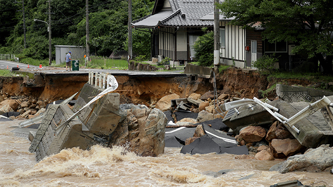 Số người chết vì mưa lũ kỷ lục tại Nhật Bản đã lên tới 204 người