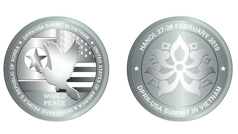 Phát hành Bộ sản phẩm đồng xu bạc chào mừng Hội nghị Thượng đỉnh Hoa Kỳ-Triều Tiên lần 2