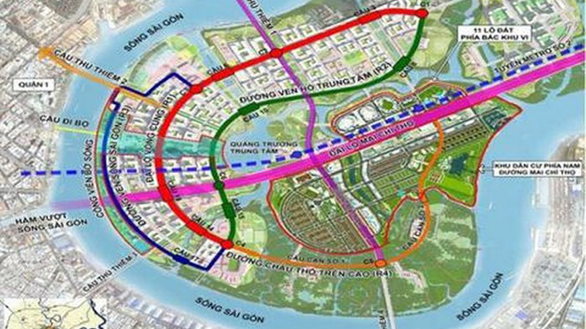 Bản đồ quy hoạch khu đô thị mới Thủ Thiêm bị thất lạc đã được thay thế bởi quy hoạch chung năm 2005