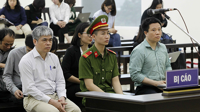 Y án sơ thẩm với Hà Văn Thắm, Nguyễn Xuân Sơn 