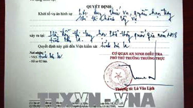 Khởi tố vụ án hình sự đối với sai phạm tại Hội đồng thi THPT quốc gia tỉnh Sơn La
