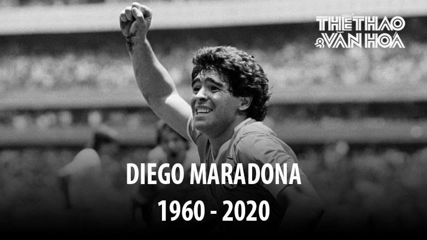 Huyền thoại Diego Maradona qua đời ở tuổi 60