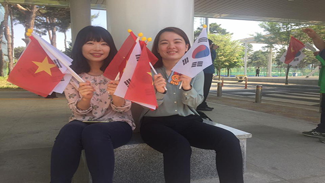 U20 Việt Nam được chào đón nhiệt liệt ở Cheonan