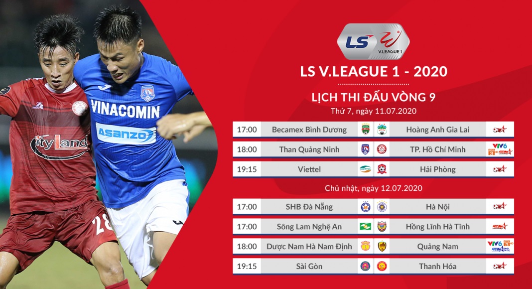 Lịch thi đấu bóng đá V-League 2020 vòng 11: Thanh Hóa vs HAGL. TPHCM vs Hà Nội